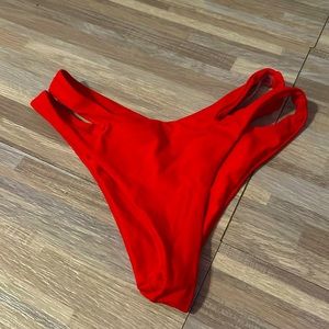 Women’s Red Bikini Bottoms Size Medium